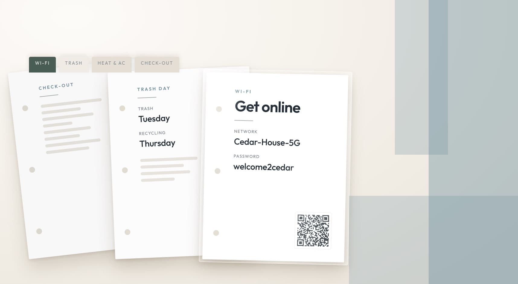 The Airbnb welcome binder, built for $27.94 at Staples