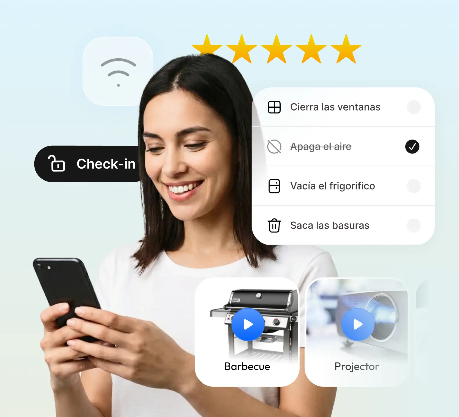 Interfaz WonderGuest: autonomía de los viajeros