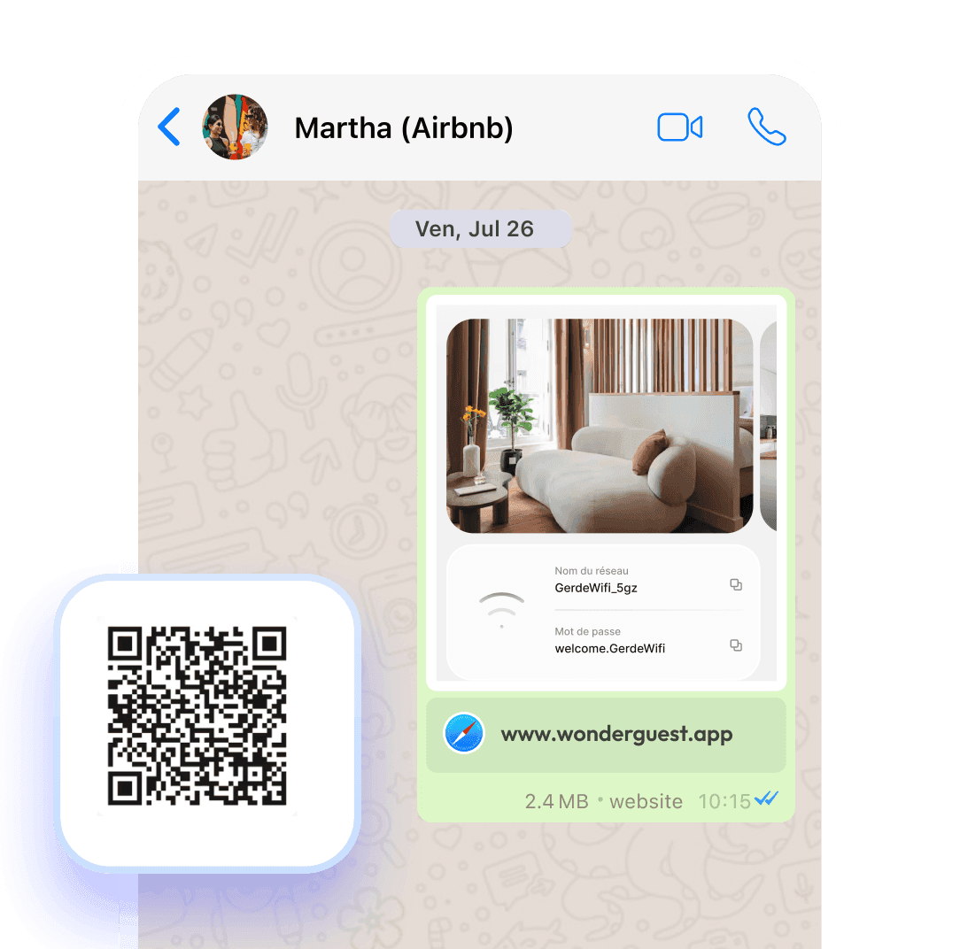 Partagez-le à vos voyageurs. Affichez vos QR sur tous vos appareils