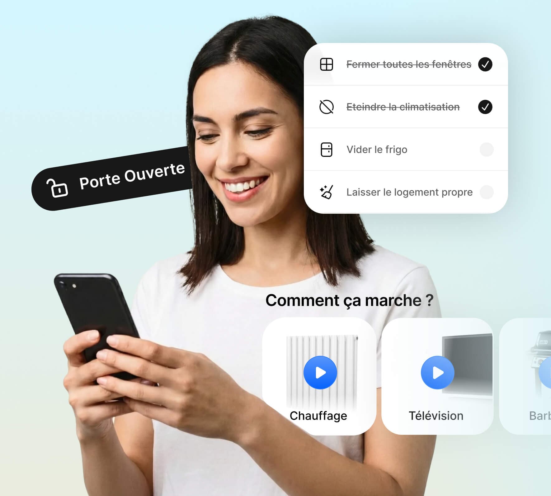 Interface WonderGuest - Autonomie des voyageurs
